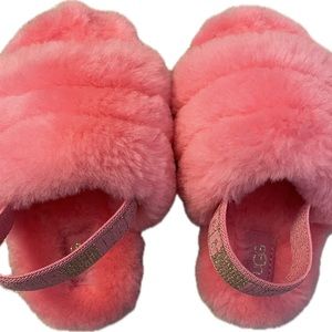 Ugg. - toddler size 8. Pink fuzzy slippers